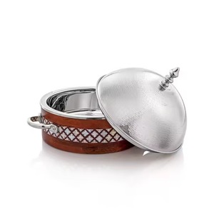 Réchaud à fondue en bois découpé au laser, qualité supérieure, fait à la main, casserole, best-seller, réchaud à nourriture en métal design - Product Image 5