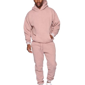 Conjunto de Sudadera y Pantalones Deportivos Personalizados de Alta Calidad al por Mayor 2026, con Logotipo Personalizado, para Adultos y Maternidad, 100% Algodón, Ropa Deportiva Urbana para Hombre - Product Image 1