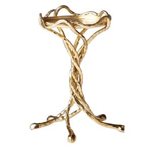 Juego de Dos Portavelas con Acabado Plateado y Dorado, Estilo Único, Soporte para Velas de Metal, Diseño Personalizado, Portavelas para el Hogar o Villa - Product Image 4