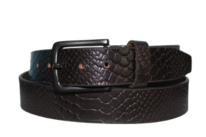 Ceinture décontractée en cuir de vache à motif poisson avec alliage pour boucle personnalisable du fournisseur en gros - Product Image 2