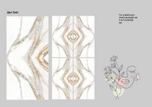 Azulejos de Porcelana con Superficie de Mármol Pulido Brillante de 600x1200 mm, Azulejos de Pared y Piso de Gran Tamaño, Diseño Contemporáneo para Villa - Product Image 6