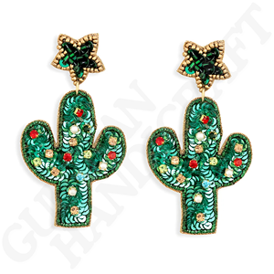 Pendientes de gota de cuentas hechos a mano audaces y vibrantes joyería de moda de declaración de abalorios intrincados para ropa de noche - Product Image 6