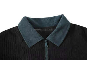 เสื้อแจ็คเก็ตคอร์ดูรอยดีไซน์ OEM คุณภาพสูงสำหรับผู้ชาย ฤดูใบไม้ร่วง ฤดูหนาว ทรงหลวม สไตล์วัยรุ่น แฟชั่นผู้ชาย ตกแต่งด้วยผ้าแบบ Patchwork สวยงาม แจ็คเก็ตเบสบอล - Product Image 6