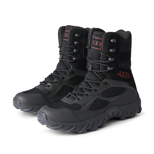 JINTENG-Bottes de travail tactiques imperméables en cuir, antidérapantes, pour entraînement au combat, chaussures de sécurité d'hiver pour hommes - Product Image 5