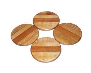 Posavasos de té de madera de mango de Acacia hecho a mano de alta calidad para hoteles y restaurantes directamente desde la India - Product Image 2