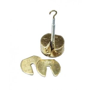 Poids en laiton à fente de 10 g pour balances de laboratoire - Product Image 1