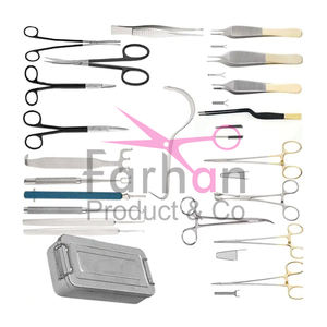 Juego de rinoplastia Gruber de primera calidad de 32 piezas con caja de esterilización, instrumentos de cirugía plástica con certificación CE - Product Image 1