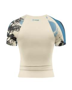 Camisetas de Protección Solar al por Mayor, Camiseta de Surf Estampada Unisex, Logotipo Personalizado, Protección UV, Ropa Deportiva de Manga Corta para Gimnasio - Product Image 5