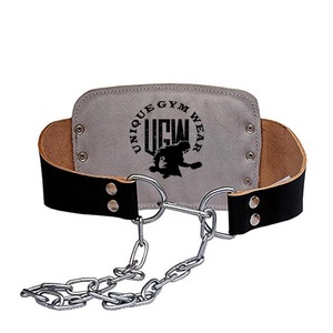 Ceinture de musculation en cuir personnalisée, ceinture de musculation pour dips, chaîne en métal lourd, vente en gros, ceintures en cuir de la meilleure qualité, service OEM - Product Image 4