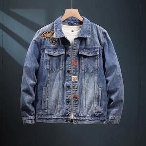 2024 High-End Men's <b>Denim</b> Coat High Quality Long-Sleeved Winter <b>Jacket</b> Embroidery Decoration Street Fashion Trends Washed Style - Product Image 6