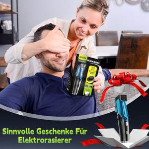 Afeitadora y Recortadora de Barba Recargable Impermeable IPX6 para Hombre, Recortadora de Pelo Inalámbrica con Peines para Bigote y Patillas - Product Image 2