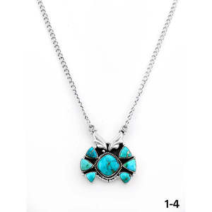 Collar de Turquesa de la Valle Esmeralda Hecho a Mano en el Suroeste con Incrustaciones de Plata de Ley para Regalo - Product Image 2