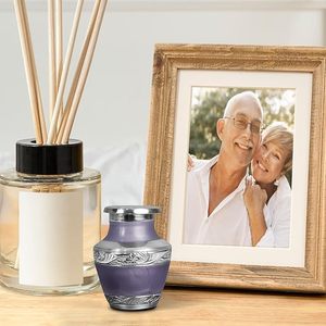 โมเสกทำด้วยมืออลูมิเนียมและแก้วใส่เถ้ากระดูกขนาดใหญ่ผู้ใหญ่ขนาดงานฝังศพแบบใช้มือกระเบื้องแต่ละชิ้นไม่ซ้ำใครสำหรับงานศพ - Product Image 2