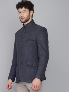 Blazer bleu paon classique pour homme, fourni directement par l'usine, idéal pour le bureau, les voyages et les tenues élégantes au quotidien, disponible au meilleur prix. - Product Image 3