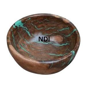 Design élégant Bol de service à biscuits et aliments Finition en résine Bol de service à salade de fruits et légumes décoratif incurvé à la main - Product Image 2