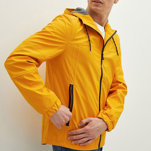 Veste coupe-vent décontractée pour homme, imperméable, à capuche, coupe-vent, en toile écologique, réversible, pour l'automne et l'hiver, avec options personnalisées - Product Image 4