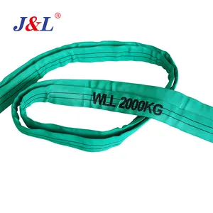 슬리브 리프트 스트랩이있는 JULI 라운들링 2t 벨트 가격 조정 및 슬링 색상 코드