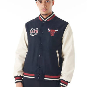 Chaud élégant Design personnalisé bleu marine laine Varsity veste pour hommes Letterman College Baseball Varsity veste Bomber veste d'hiver - Product Image 3