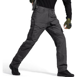 Pantalon en tissu anti-rides pour hommes gris repousse efficacement les taches et les liquides pantalon de sentier tactique pour hommes - Product Image 4