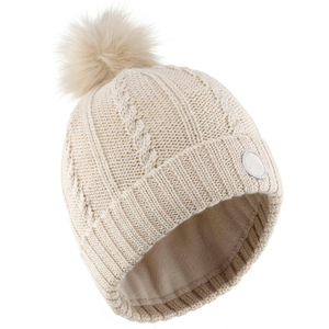 Bonnet tricoté en acrylique unisexe avec logo personnalisé pour l'hiver Vente en gros Bonnet tricoté à revers pour femmes - Product Image 2