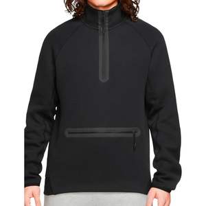 Gimnasio Entrenamiento Fitness Ligero Media cremallera Algodón Poliéster Transpirable Alta calidad Hombres Sudaderas - Product Image 3