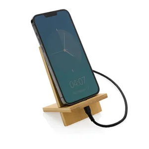 Supporto per Smartphone in Bambù Sostenibile, Portaoggetti da Scrivania in Materiale Ecologico - Product Image 5