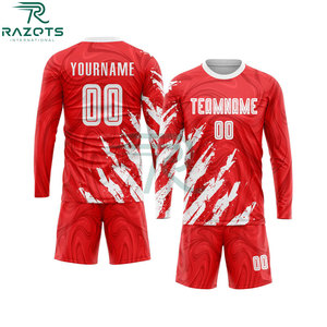 เสื้อฟุตบอล Razorts International ผลิตจากโพลีเอสเตอร์ 100% ชุดทีมแบบสั่งทำพิเศษ ระบายอากาศได้ดี ป้องกันแบคทีเรีย ชุดกีฬาสำหรับผู้ชาย - Product Image 4