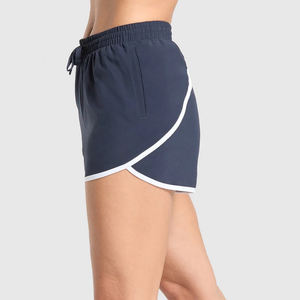 กางเกงขาสั้นเล่นฟิตเนสของผู้หญิงกางเกงขาสั้นเล่นโยคะทำจากผ้าฝ้ายระบายอากาศได้ดีตกแต่งโลโก้ - Product Image 6