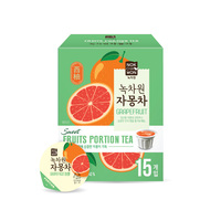[Nokchawon] Té de porciones de frutas 15T (Citron, Lemon, Grapefruit) Altamente portátil y fácil de abrir y completar Producto caliente