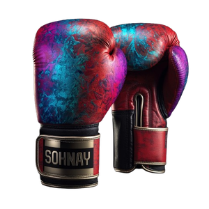 Guantes de Entrenamiento de Boxeo Personalizados Coloridos, Agarre de Cuero PU Premium, Correa de Muñeca Ajustable para Kick Boxing, MMA, Muay Thai - Product Image 2