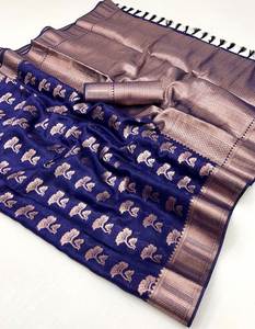 Nuevo diseñador indio más tendencia tradicional alta demanda suave y elegante estilo Banarasi ropa de boda Saree - Product Image 3