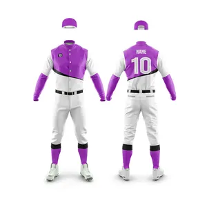 Customized Baseball Uniform Your Team Logo Baseball Wear Softball Baseball Uniform for Men Youth Shirts