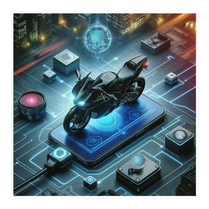 Intelligent GPS <b>Lock</b> for Bike Security <b>Secure</b> Your Motorcycle with AI-Based Tracking Fingerprint GPS Security for Motorbike - Product Image 2