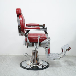 Fauteuil de Barbier Luxe en Cuir Durable avec Fonction Chauffante, Repose-Pieds Réglable et Pompe Hydraulique Robuste pour Salon de Coiffure - Product Image 6