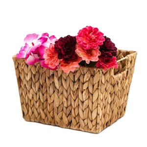 Panier décoratif tissé à la main en jacinthe d'eau, panier de rangement fait à la main, vente en gros, écologique, fabriqué au Vietnam - Product Image 1