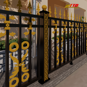 Diseños Elegantes de Vallas de Hierro Forjado para Casas de 7 Pies de Altura que Combinan Resistencia, Arte Atemporal y Seguridad Exterior con Modelado 3D - Product Image 6