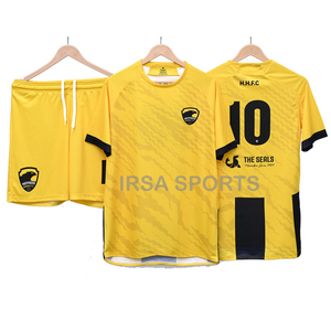 IRSA SPORTS IS-101 High-quality Custom <b>Soccer</b> Uniform (Football Jersey & Shorts)-Polyester Material Custom Logo & Colors - Product Image 1