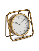 Ak Laiton Mignon Mini Réveil en Métal Élégant Réveil de Table Fort pour Chevet Moderne Petite Horloge de Bureau Électronique pour la Maison et le Bureau