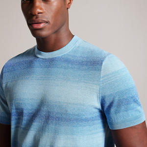 Vente en gros de chemises décontractées imprimées en coton pour hommes, manches courtes, boutonnées, à la mode, haut de gamme, fournisseur en vrac OEM - Product Image 5