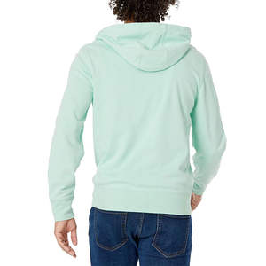 Sweats à capuche zippés pour hommes, logo personnalisé, 100% coton mélangé, basiques, vente en gros, prix bas, haute qualité, saison d'automne, couleur unie, teinture unie - Product Image 2
