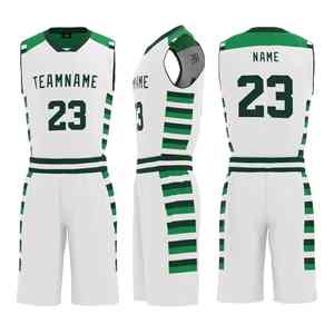 Uniformes de marque avec logo personnalisé maillot en maille de basket-ball imprimé ensemble de maillot de basket-ball par sublimation maillot de basket-ball en maille coupe sèche - Product Image 4