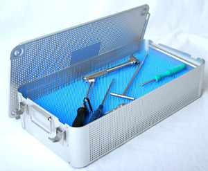 Bandeja de esterilización estéril para instrumentos, caja de esterilización, bandeja para autoclave Steri-Seal, instrumentos quirúrgicos para nariz y garganta - Product Image 1