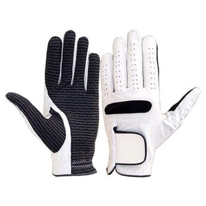 Gants de golf de qualité supérieure avec silicone dans la paume du corps Taille unique Spandex complet avec logo brillant Confort OEM en peau de mouton - Product Image 3