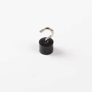 Magnete da soffitto in gomma con vite a gancio Ø16x30mm - Product Image 1