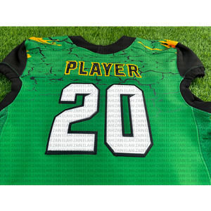 Maillots de football à manches courtes en mesh/spandex respirant, collection 2025, logo personnalisé, impression numérique, uniformes américains 2026 - Product Image 6