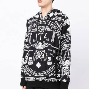 Sudadera con Capucha de Invierno para Hombre, Corte Regular, Felpa Gruesa, Lavado Ácido, Ecológica, 100% Algodón, Estilo Urbano, Informal, para Exteriores - Product Image 4