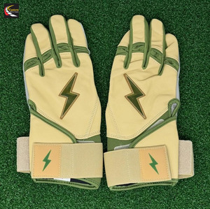 Custom Youth and Adult <b>Softball</b> Baseball Batting Gloves With Sheep Skin Palm - Product Image 1