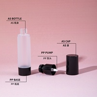 Bouteille à pompe vide personnalisée de 40 ml, rechargeable, pour brume, spray de maquillage, tonique hydratant, en stock