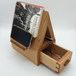 Adjustable Wooden <b>Book</b> Holder Stand for Desk Kitchen and Study Table - Product Image 3