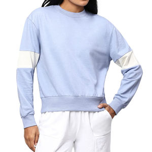 2025 Best Quality <b>Women</b> Terry Cotton Fleece Sweatshirt Streetwear Wholesale Custom Front Logo Made in Pakistan - Product Image 1